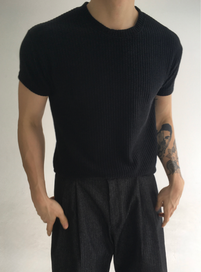 Net Velvet Half T-Shirt