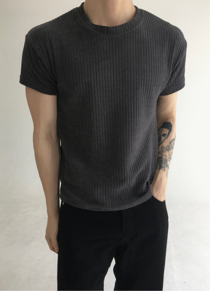 Net Velvet Half T-Shirt