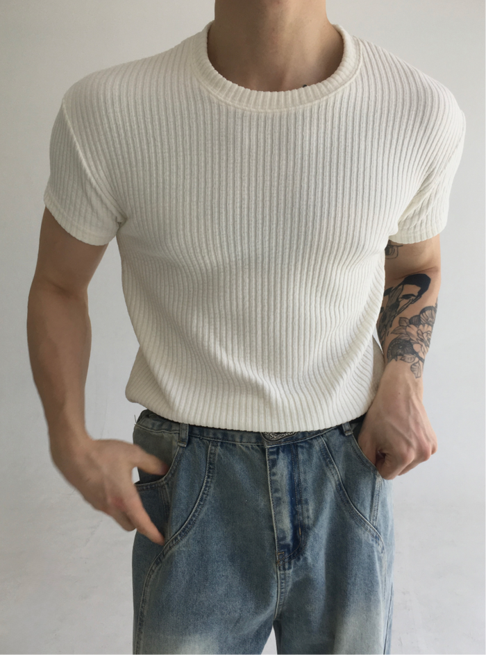 Net Velvet Half T-Shirt