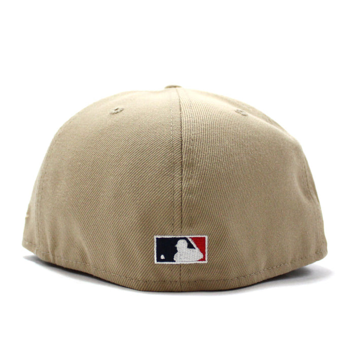 New York Yankees 1949 World Series New Era 59Fifty Fitted Hat (Camel Peach Under Brim)
