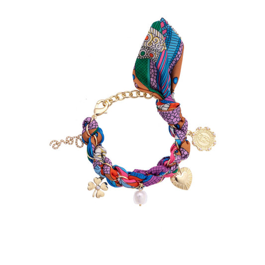 Noelle Scarf Charm Bracelet