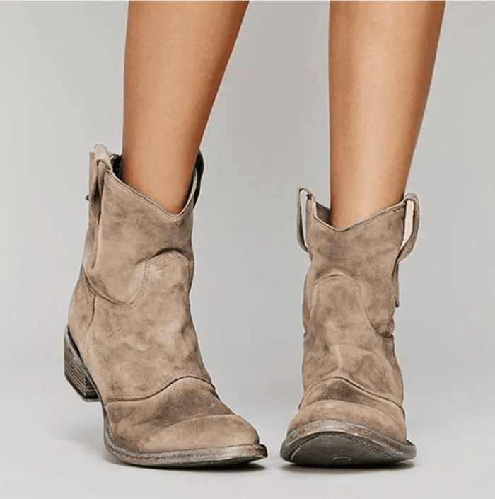 Nola | Comfortable Block-Heel Ankle Boots