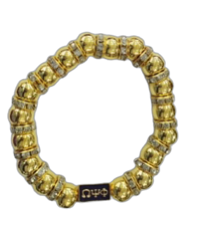 Omega Square Beaded Bracelet