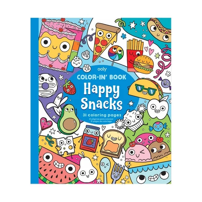 Ooly Color-in' Book - Happy Snacks