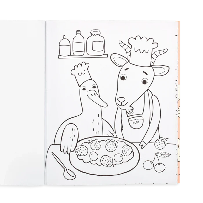 Ooly Color-in' Book - Little Farm Friends