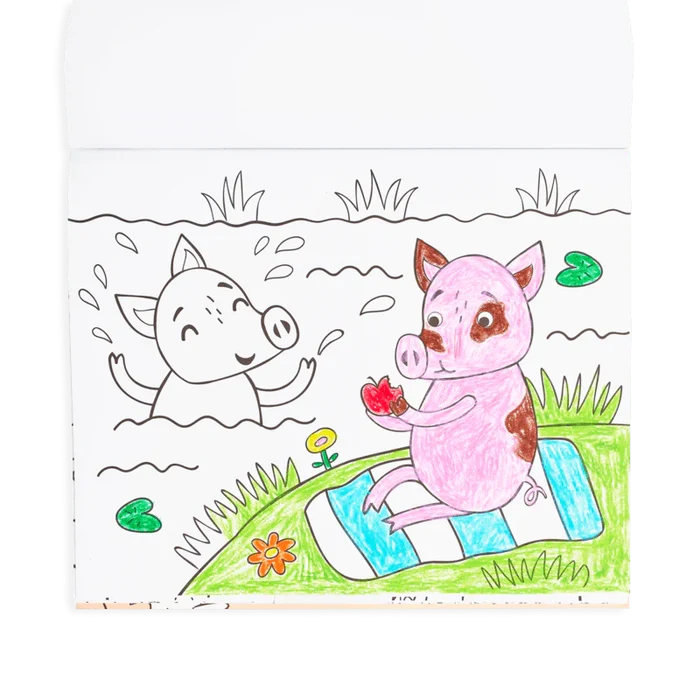 Ooly Color-in' Book - Little Farm Friends