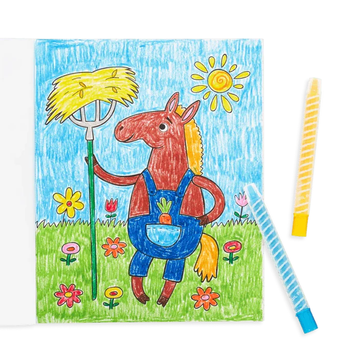 Ooly Color-in' Book - Little Farm Friends