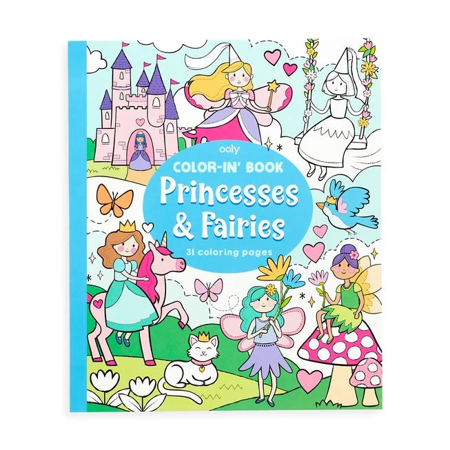 Ooly Color-in' Book - Princesses and Fairies