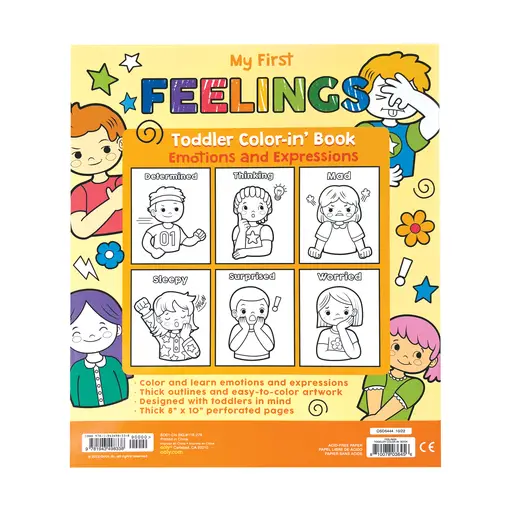 Ooly My First Toddler Color-in' Book - Feelings