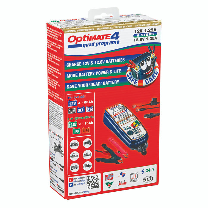 OptiMate 4 Quad Premium CANBUS 12V Battery Optimiser (BMW/Triumph)