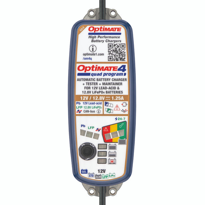 OptiMate 4 Quad Program 12V Battery Optimiser
