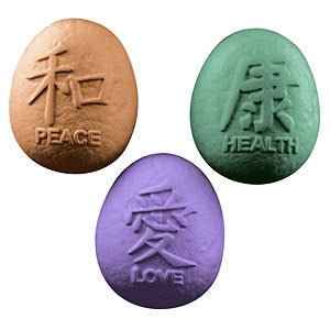 Peace Health Love Stones Soap Mold