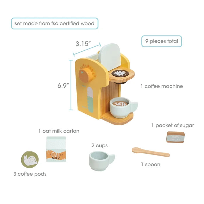 Pearhead Barista-in-Training Wooden Coffee Play Set