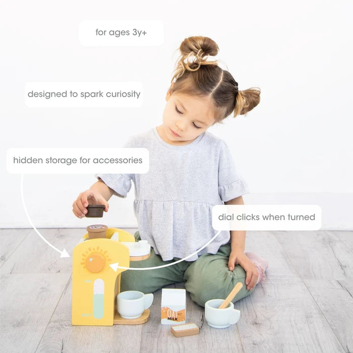 Pearhead Barista-in-Training Wooden Coffee Play Set