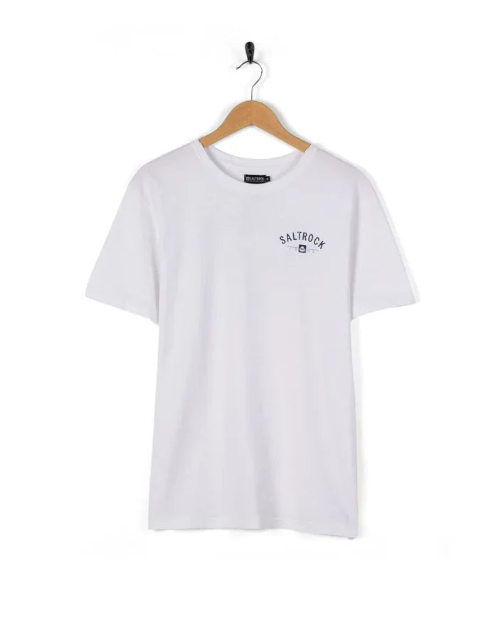 Perranporth Mens Location T-Shirt in White