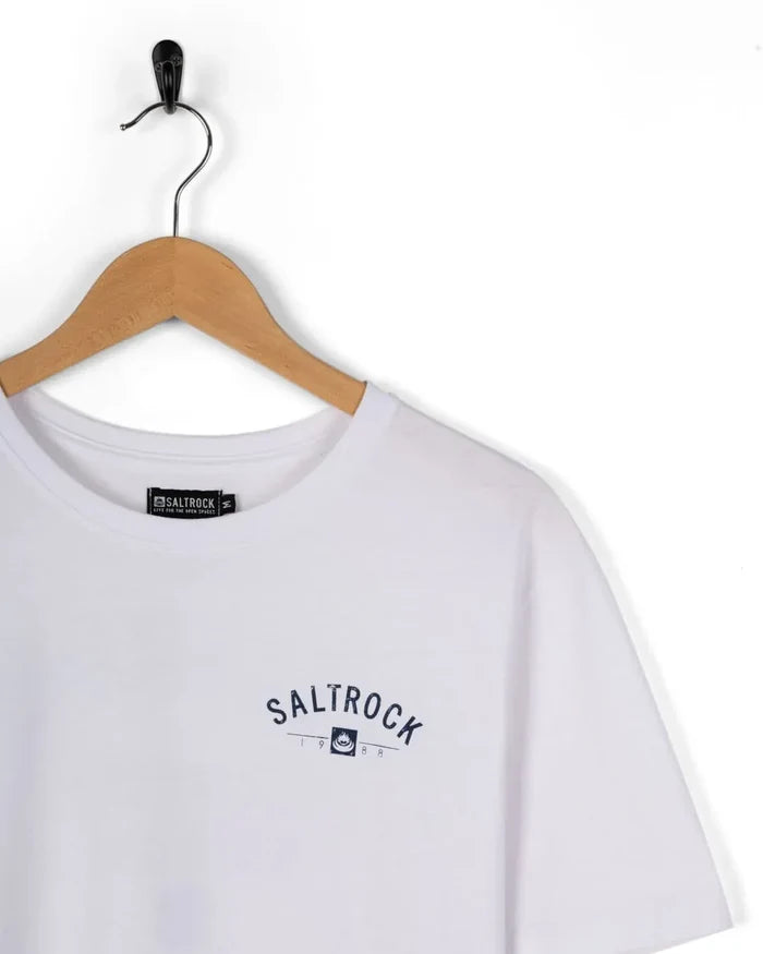 Perranporth Mens Location T-Shirt in White