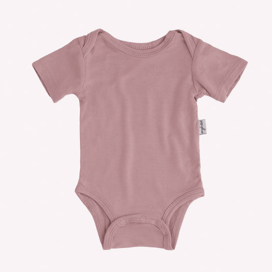 Petal Pink Short-Sleeve Bamboo Bodysuit