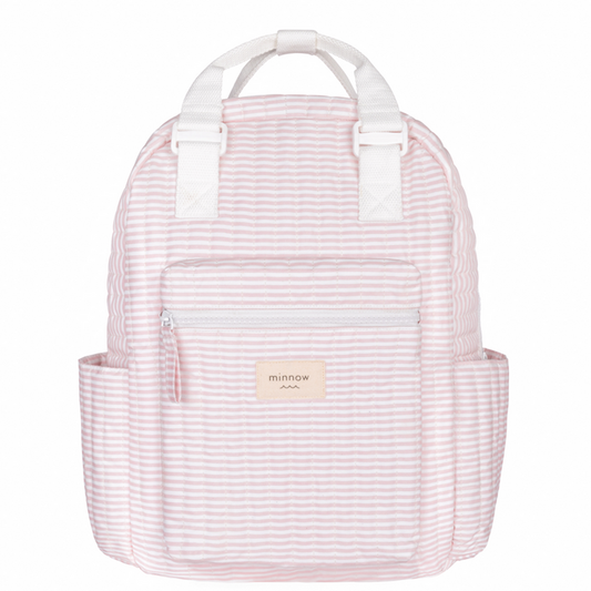 pink stripe backpack