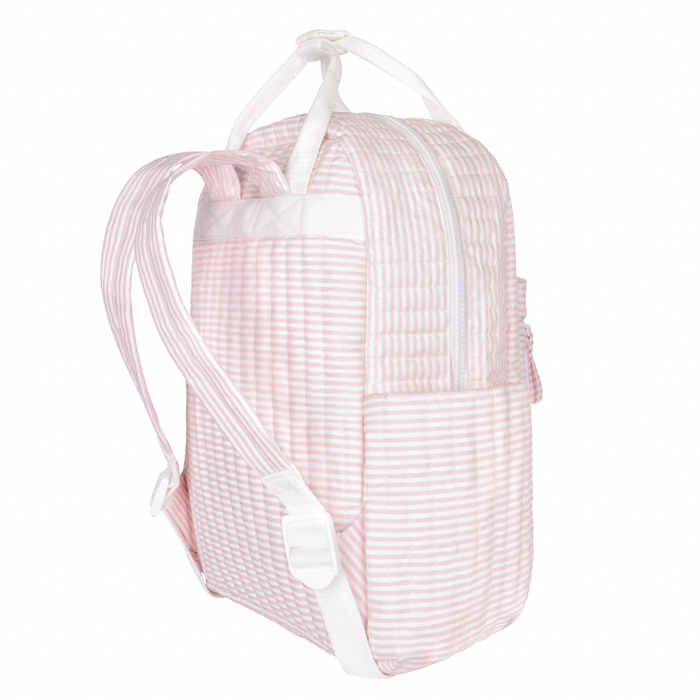 pink stripe backpack