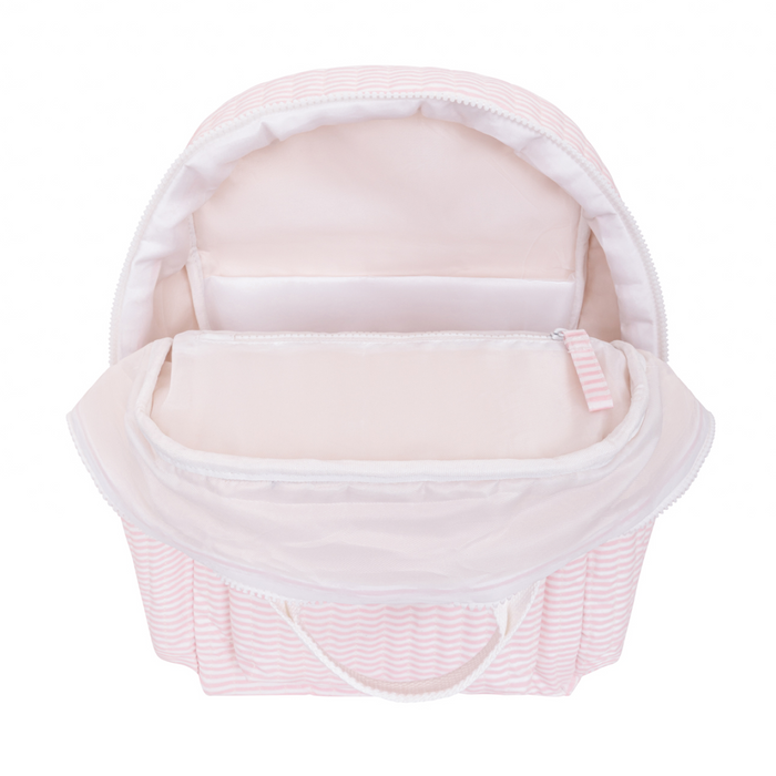 pink stripe backpack
