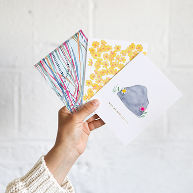 Pink Tulip Thank You Greeting Card