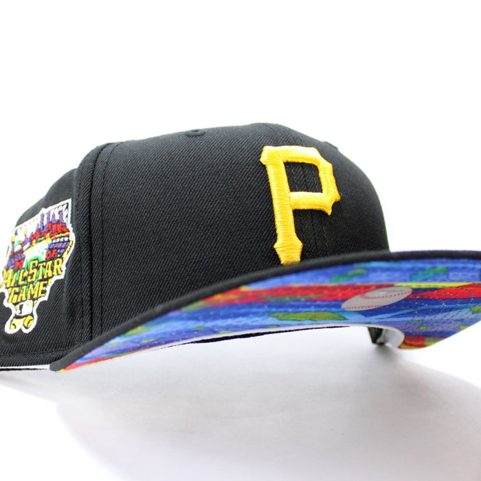 Pittsburgh Pirates 2006 All Star Game New Era 59Fifty Fitted Hat (Black Aztec Under Brim)