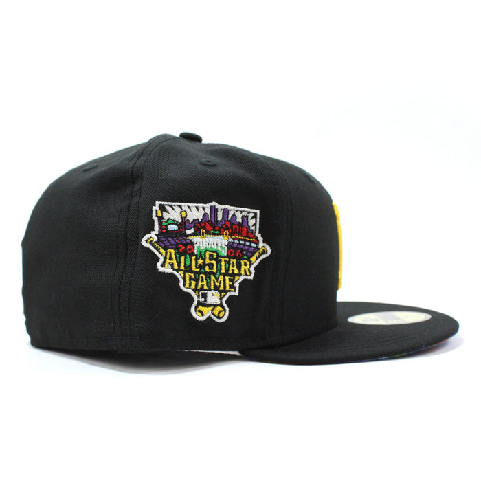 Pittsburgh Pirates 2006 All Star Game New Era 59Fifty Fitted Hat (Black Aztec Under Brim)