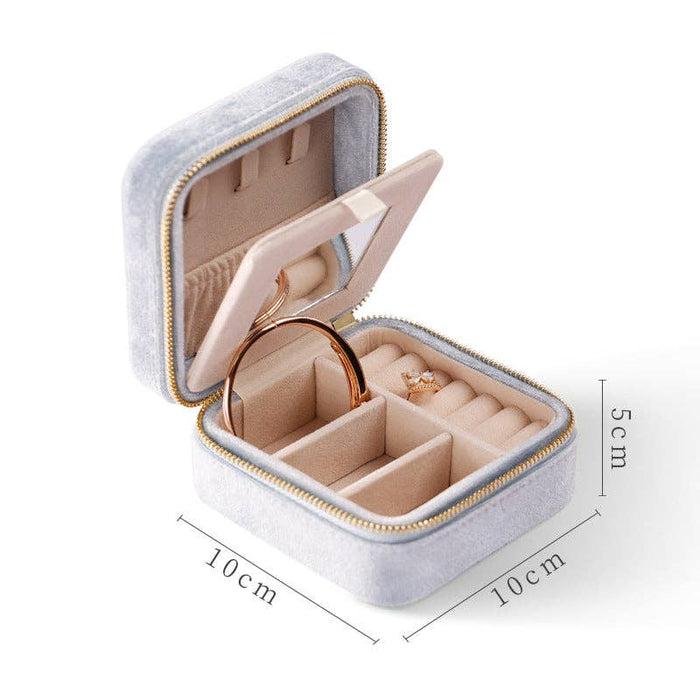 Plush Solid Color Travel Jewelry Case DPC251613