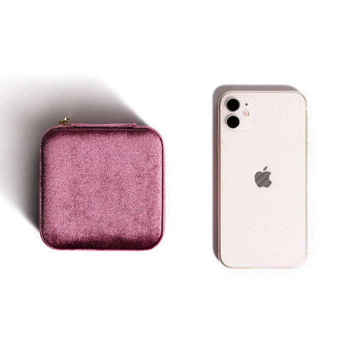 Plush Solid Color Travel Jewelry Case DPC251613