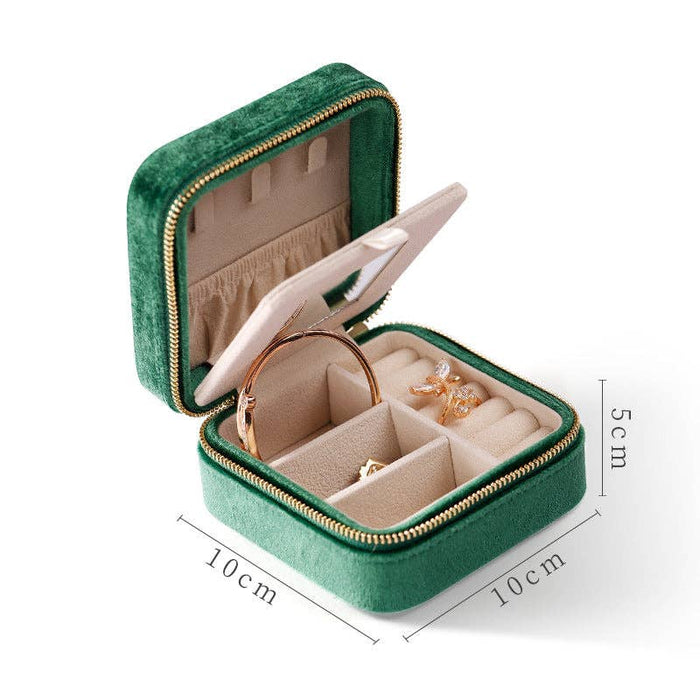 Plush Solid Color Travel Jewelry Case DPC251613