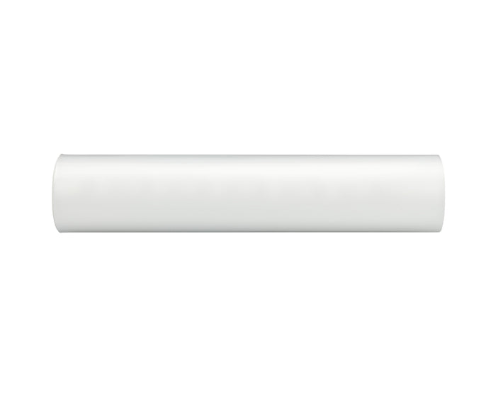 White cylindrical paper on a white background