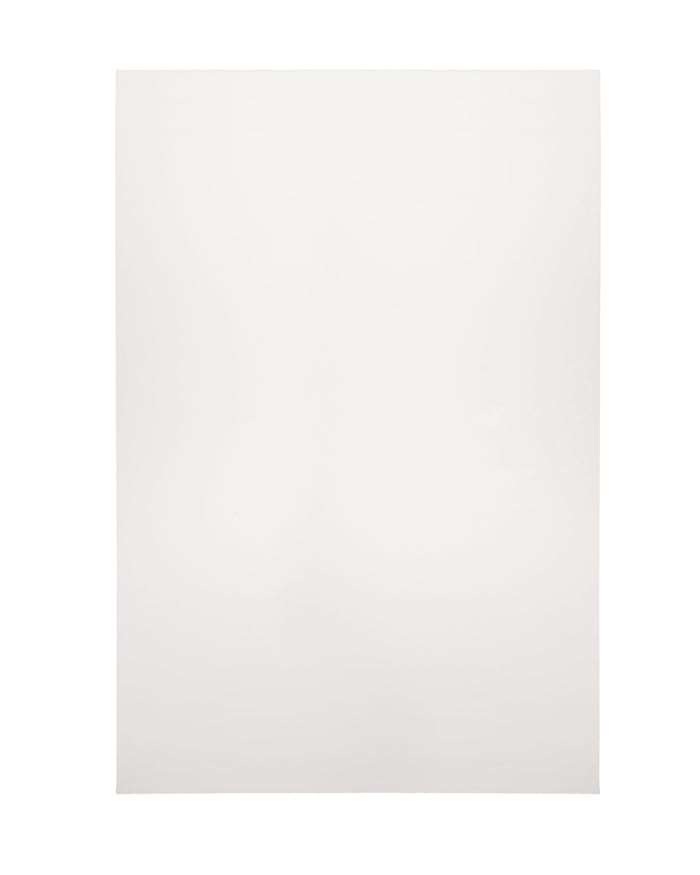 Plain white sheet of for chocolate work