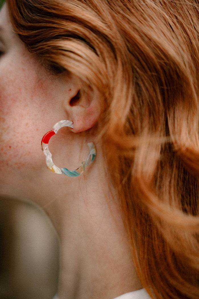 Posey Hoops - Technicolor