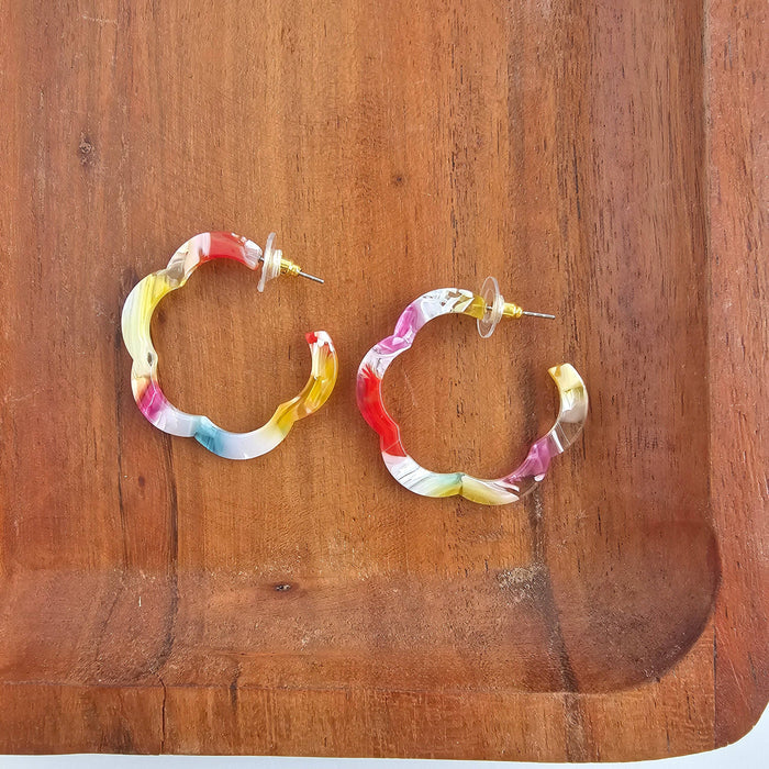 Posey Hoops - Technicolor