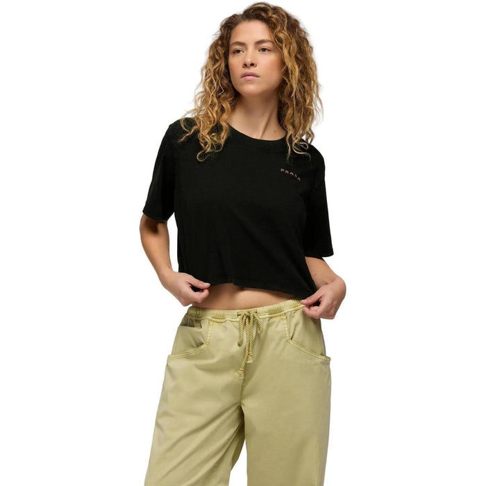PRANA Women's Short Sleeve Everyday Paradise Creek Crop