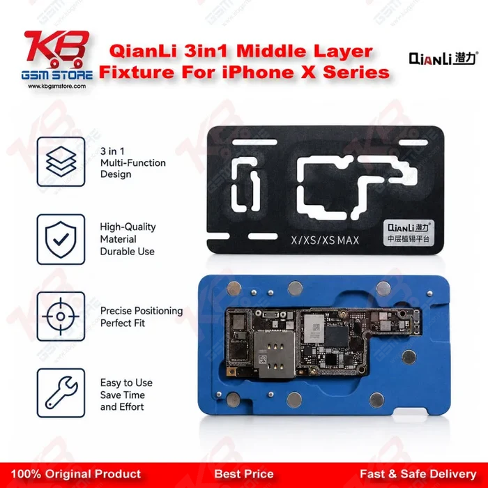 QianLi 3in1 Middle Layer Fixture For iPhone X Series