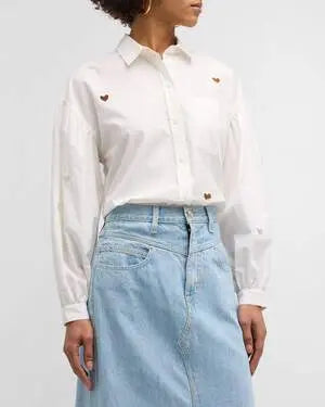 Rails Janae White Eyelet Hearts