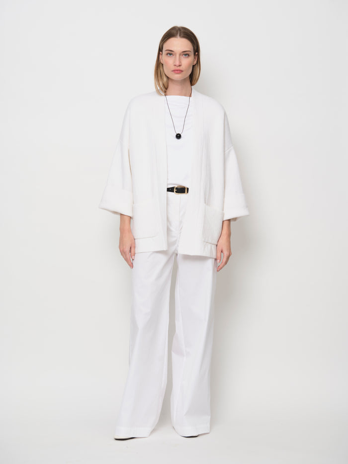 Raised Boat Neck Top