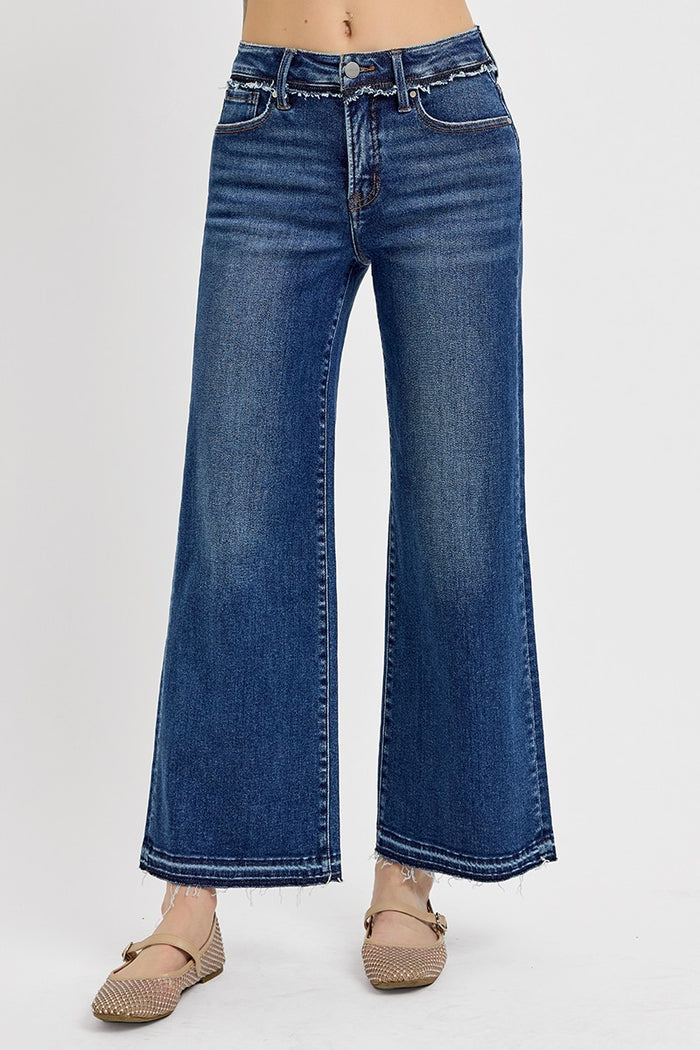 Risen - High Rise Tummy Control Ankle Wide Leg