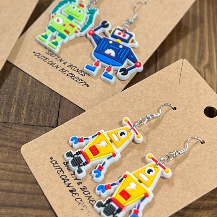 Robot Earrings