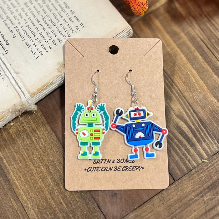 Robot Earrings