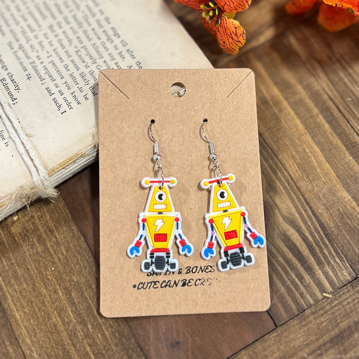 Robot Earrings