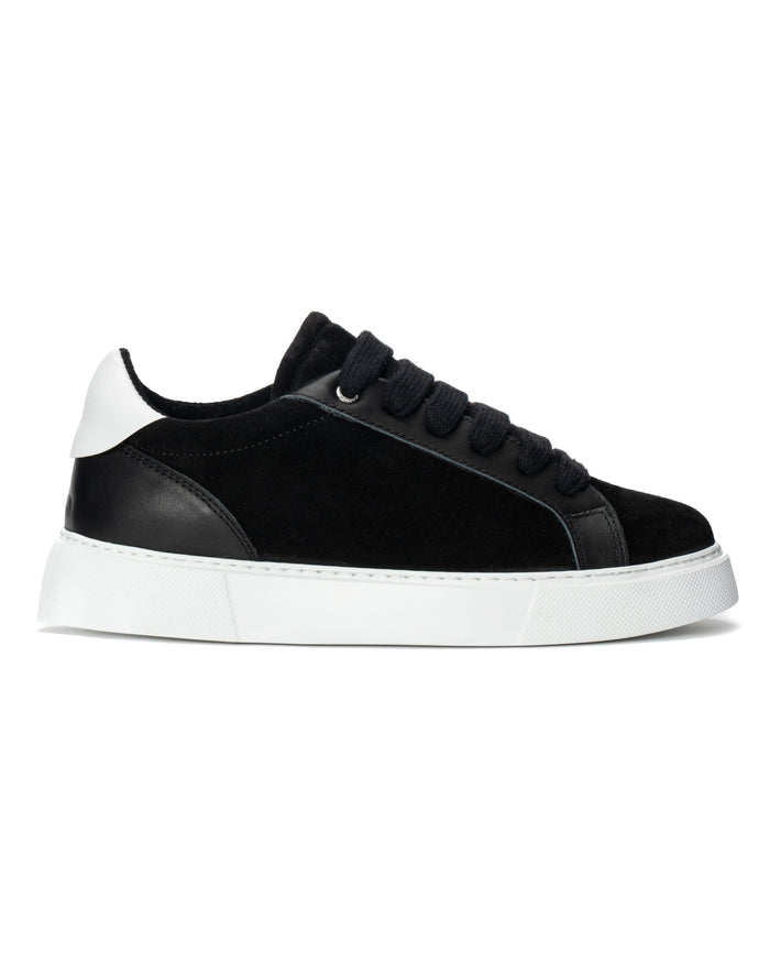 Rool Court Leather Sneakers in Black