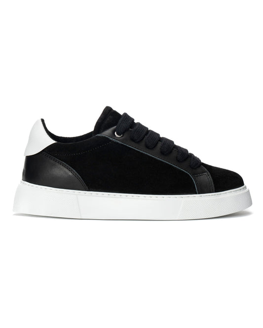Rool Court Leather Sneakers in Black