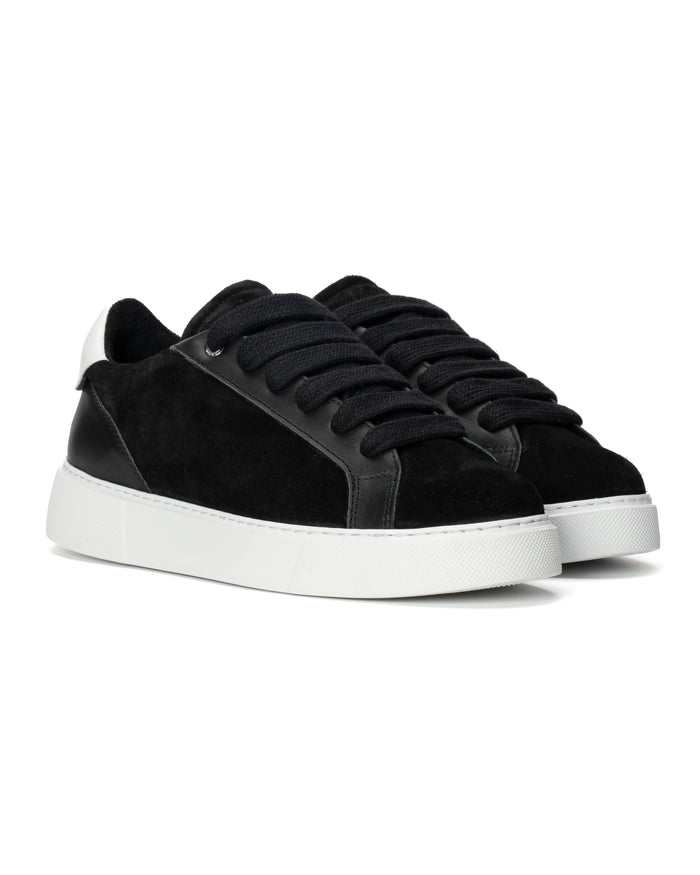 Rool Court Leather Sneakers in Black (3)