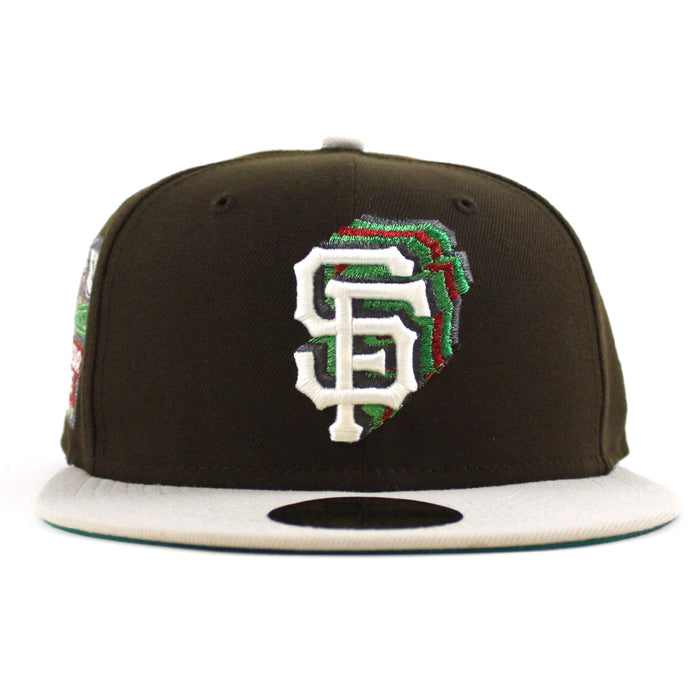 San Francisco Giants 2007 All Star Game New Era 59Fifty Fitted Hat (Walnut Stone Green Under Brim)
