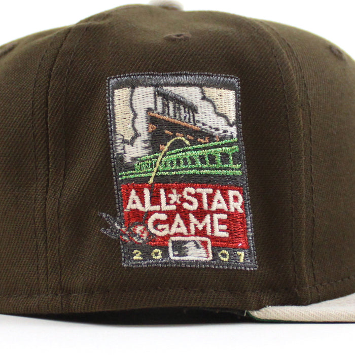San Francisco Giants 2007 All Star Game New Era 59Fifty Fitted Hat (Walnut Stone Green Under Brim)