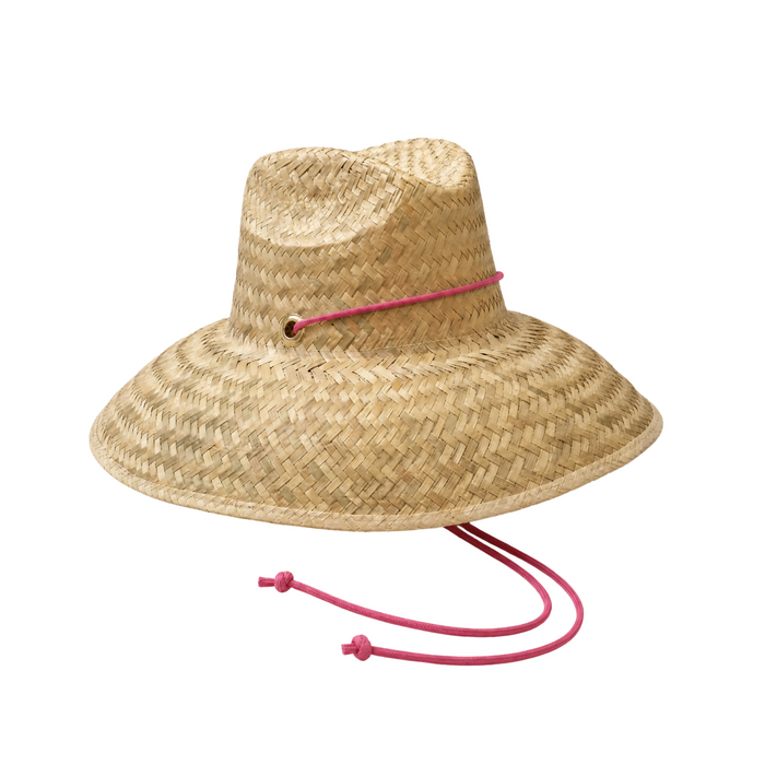 sarah bray bermuda women's begonia hat with neon pink lanyard