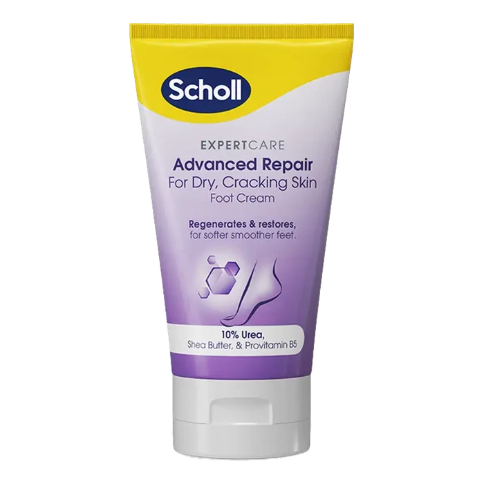 Scholl Expert Care fotkrem med 10% urea for tørre og sprukne føtter