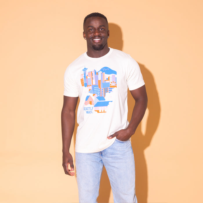 Seattle Skyline Unisex Shirt (Natural)